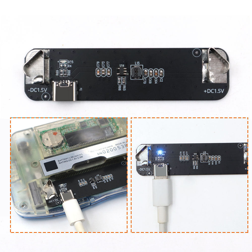 USB Type-C Power Module Power Board For Wonder Swan Color WSCC WSC Rep ...