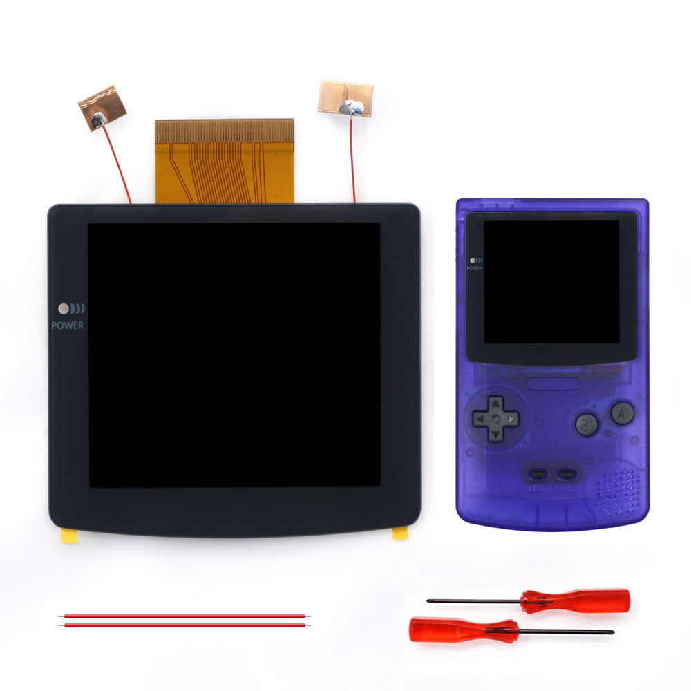 2026 Black White 2.8" Laminated IPS LCD For GBC 480x432 Integer Scaling Backlight Retro Pixel KIT For Game boy Color