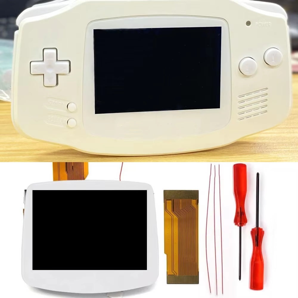 HISPEEDIDO Pre -laminated V5 HD 720x480 Drop-in Screen for GBA IPS LCD Kits Replacements Housing Shell