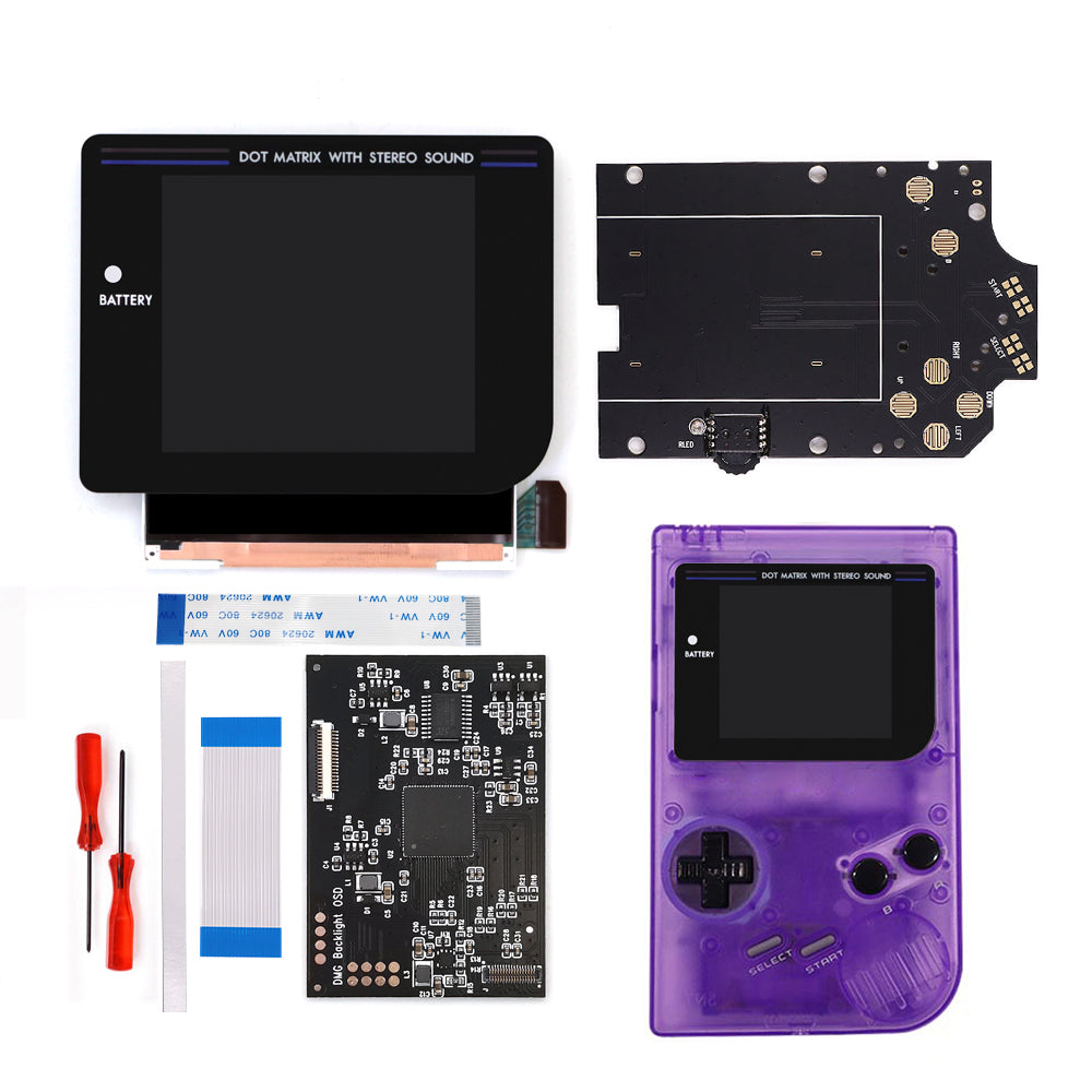 Newest Laminated Q5 3.1 inches Larger Display HD IPS RIPS Screen OSD FRM For GBO DMG LCD Kits Housing Shell Case