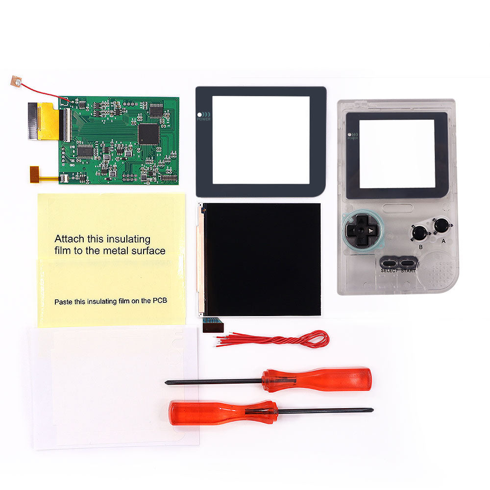 32 Logo Color Adjustable GBP Q5 IPS Larger Screen LCD Display Build in OSD FRM for GBP Retro Pixel Screen Kits with Shell