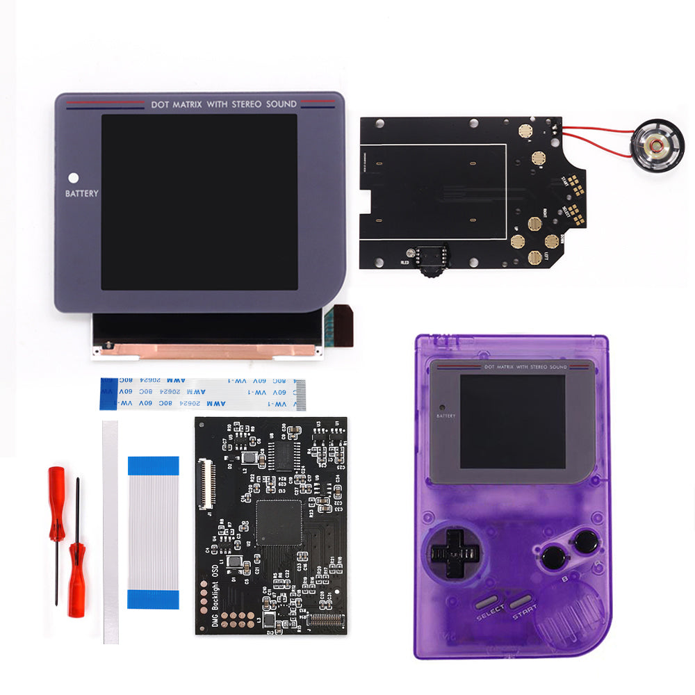 Newest Laminated Q5 3.1 inches Larger Display HD IPS RIPS Screen OSD FRM For GBO DMG LCD Kits Housing Shell Case