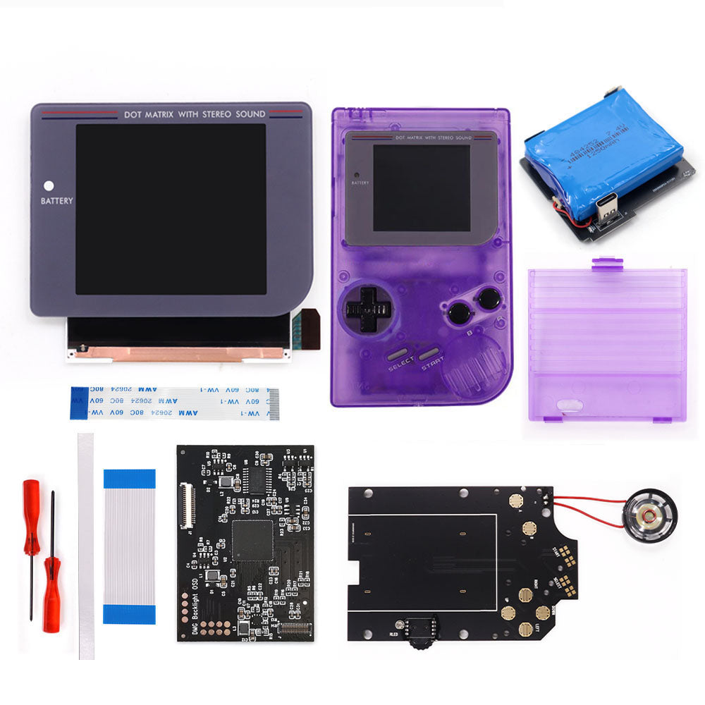 Rechargeable Pre-laminated HD Q5 3.1 inches Larger Display IPS RIPS Screen OSD FRM For GBO DMG LCD Kits Housing Shell Speaker