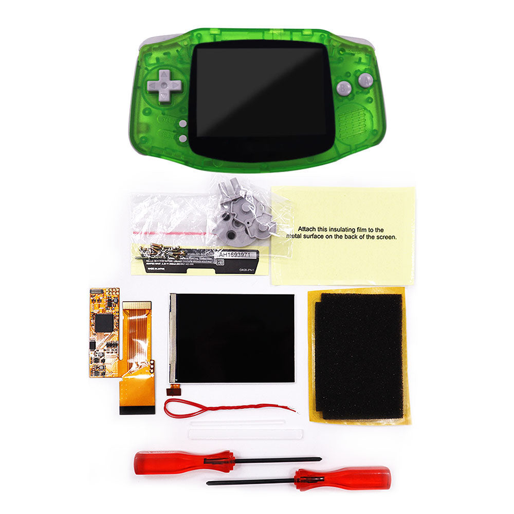 HISPEEDIDO IPS GBA V2 LCD Display 10 Levels High Brightness Backlight LCD for Game boy Advance Console V2 version with pre-cut housing（副本）