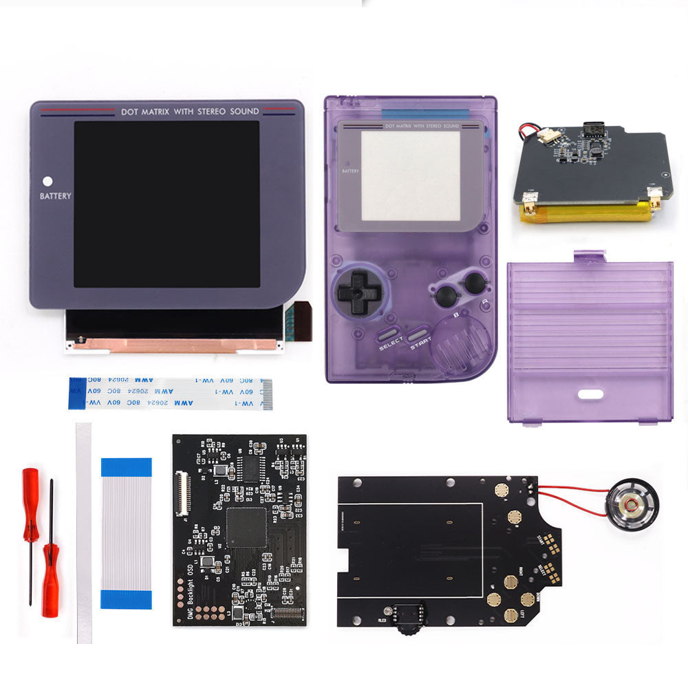 Rechargeable Pre-laminated HD Q5 3.1 inches Larger Display IPS RIPS Screen OSD FRM For GBO DMG LCD Kits Housing Shell Speaker