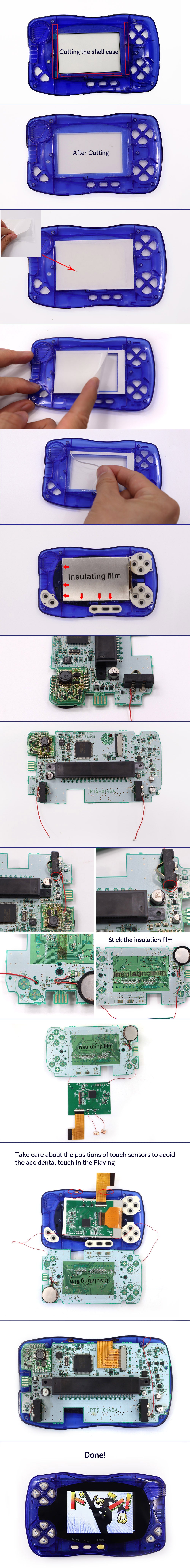2025 WSCC HD Retro pixel IPS LCD Backlight LCD For Bandai WonderSwan Crystal Color WSCC Console
