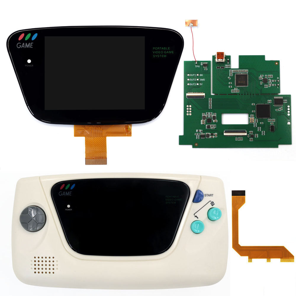 HDMI Play on TV For SEGA GG 3.5" Laminated LCD IPS Screen 640x480 HD Retro Pixel Kit For For SEGA Game Gear For SEGA GG Console W/Housing Shell