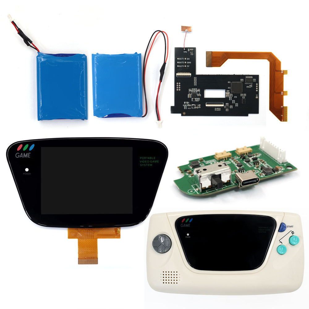 Rechargeable Dual Battery Laminated 3.5" 640x480 HD Backlight Retro Pixel IPS LCD Kit For For SEGA Game Gear For SEGA GG Console