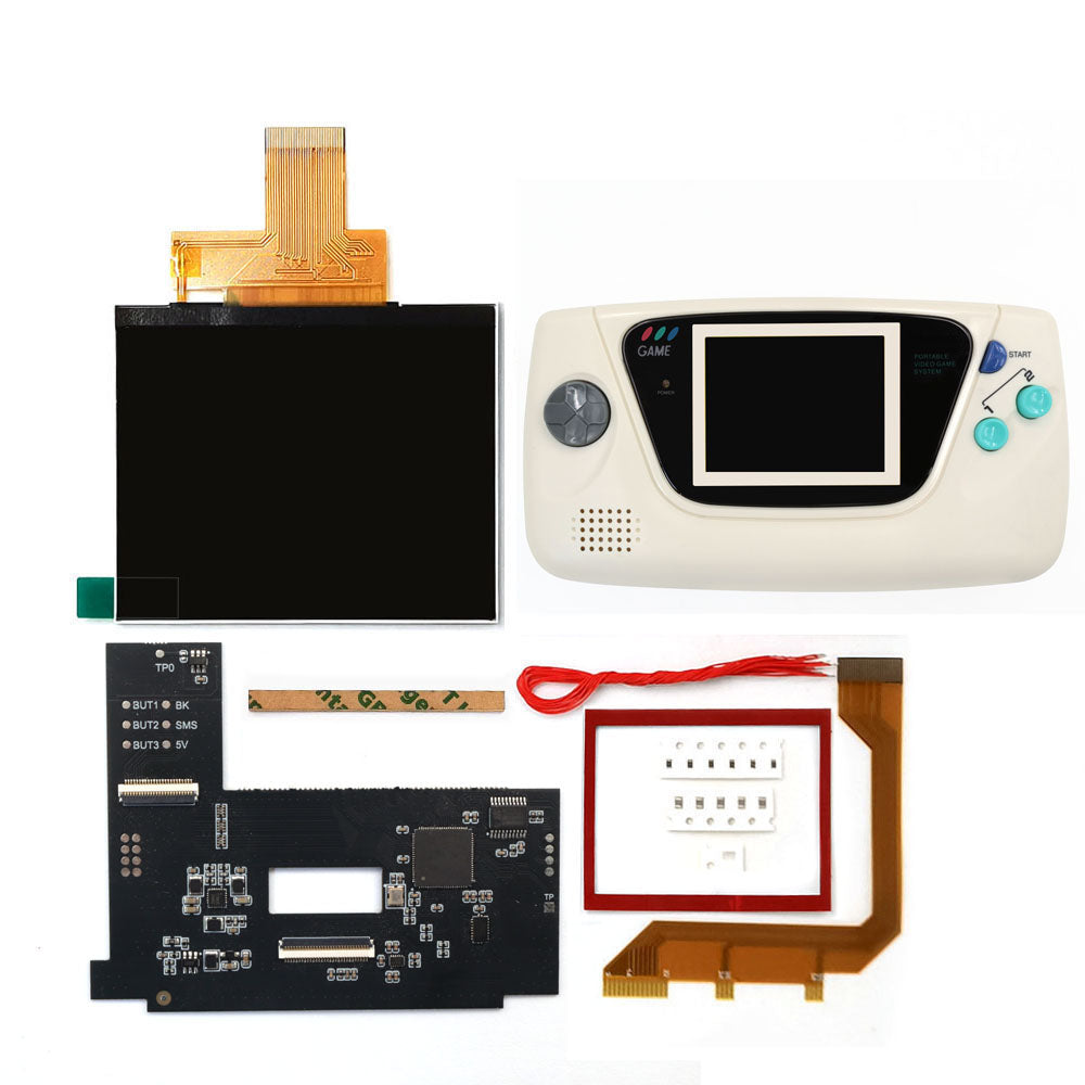 Laminierter AMOLED-OLED-Touchscreen, Drop-in-Einbau, eingebautes OSD, Retro-Pixel-Bildschirm, einfache Installation für GBC GameBoy Color mit vorgeschnittener Hülle