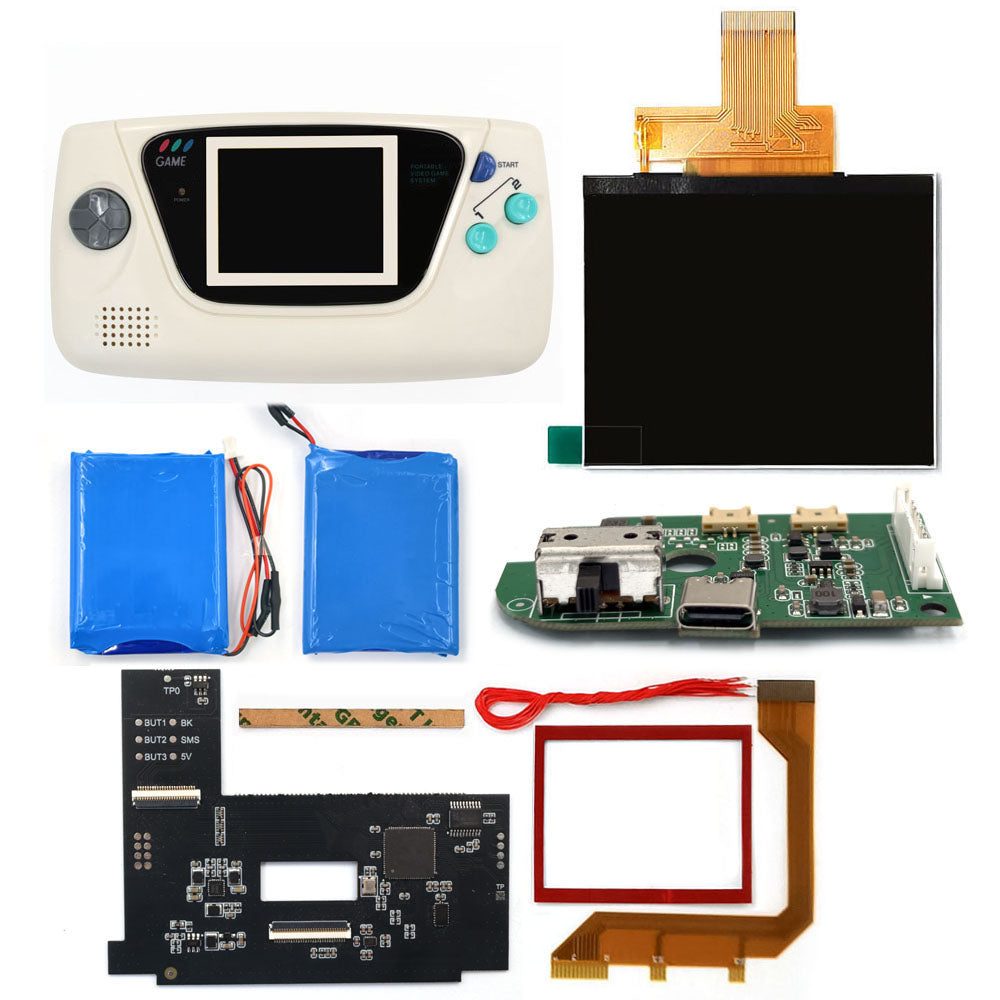 Laminierter AMOLED-OLED-Touchscreen, Drop-in-Einbau, eingebautes OSD, Retro-Pixel-Bildschirm, einfache Installation für GBC GameBoy Color mit vorgeschnittener Hülle