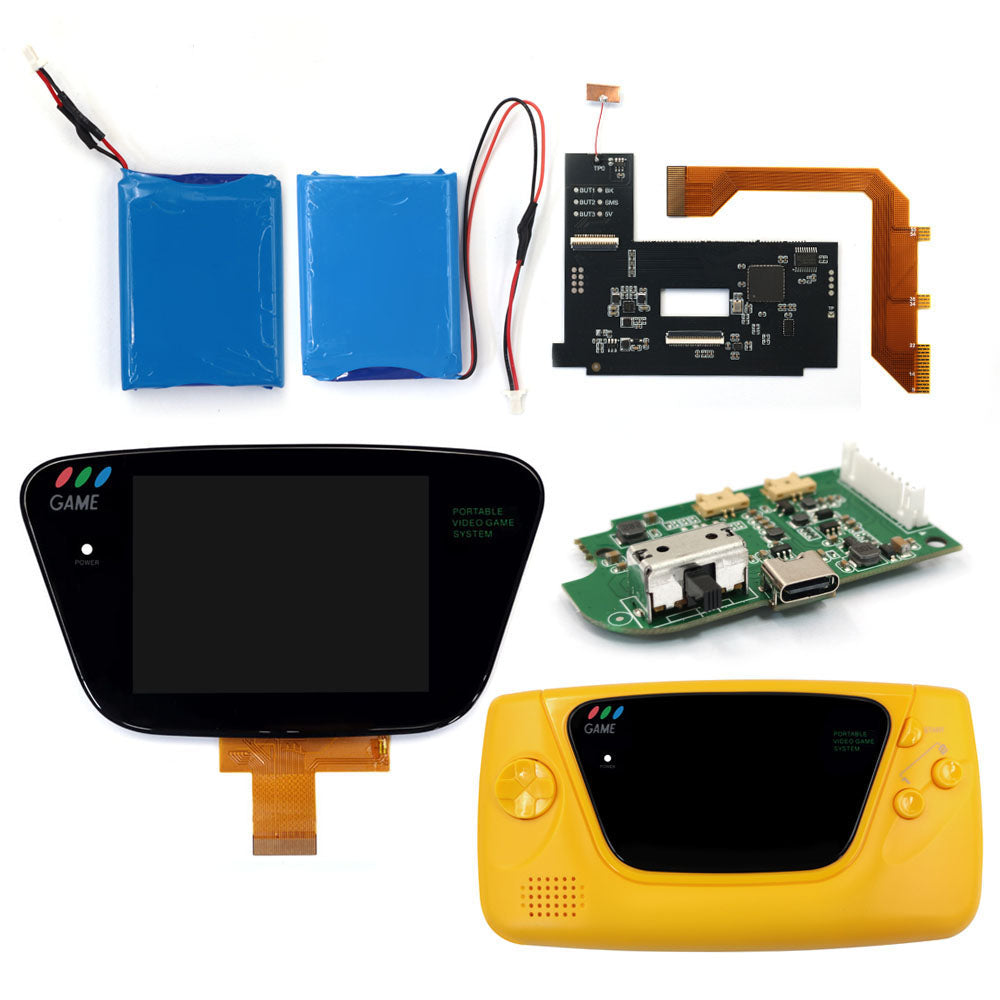 Laminierter AMOLED-OLED-Touchscreen, Drop-in-Einbau, eingebautes OSD, Retro-Pixel-Bildschirm, einfache Installation für GBC GameBoy Color mit vorgeschnittener Hülle