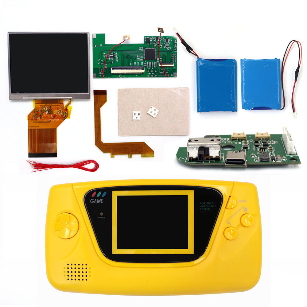 3.5 inch 8 color Touch Control Backlight LCD Display Screen For Sega Game Gear GG , Mod Kits DIY Updated Console
