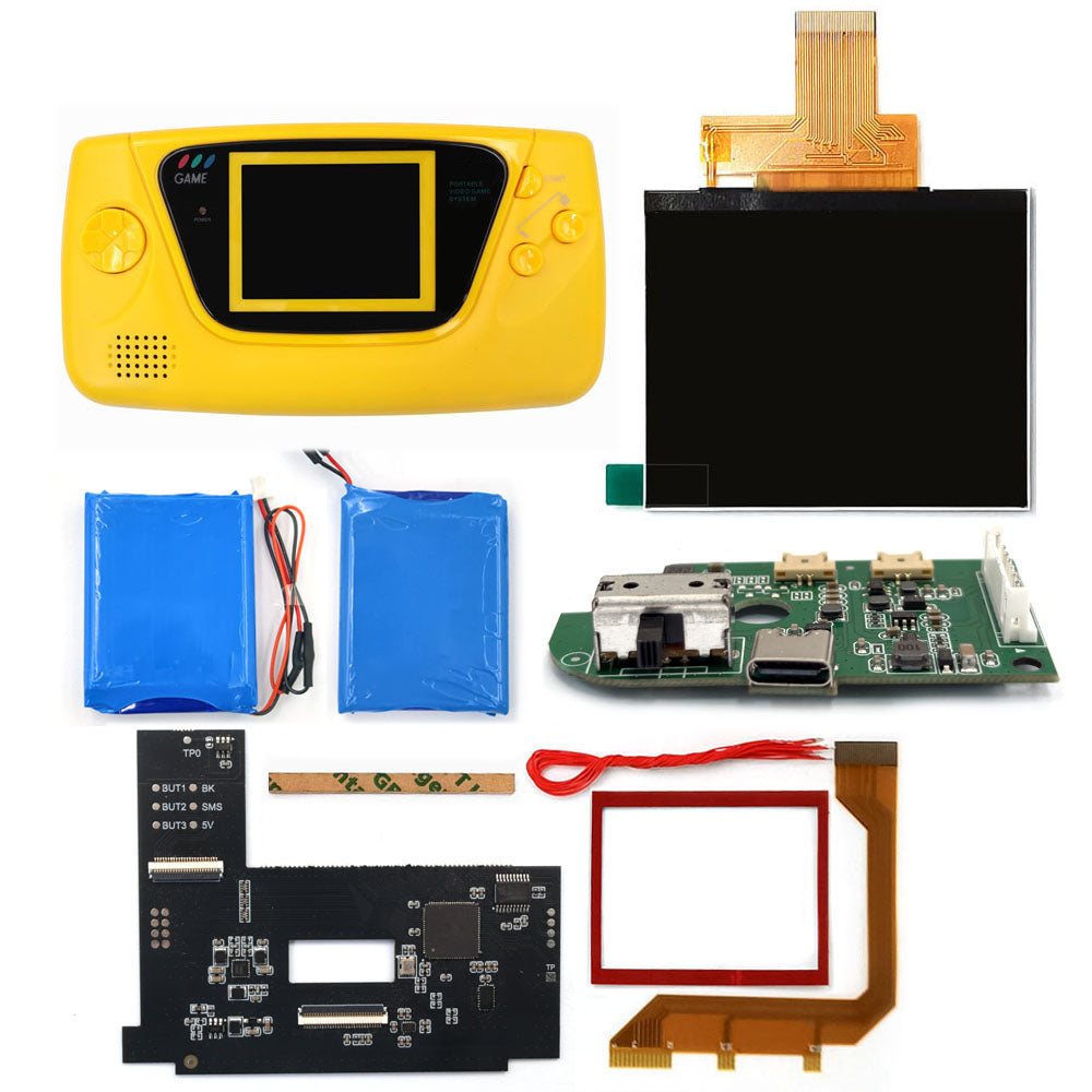 Laminierter AMOLED-OLED-Touchscreen, Drop-in-Einbau, eingebautes OSD, Retro-Pixel-Bildschirm, einfache Installation für GBC GameBoy Color mit vorgeschnittener Hülle