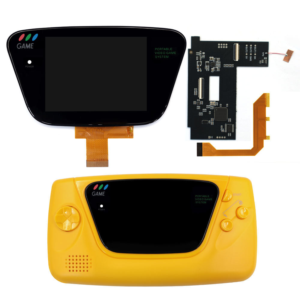 For SEGA GG 3.5" Laminated LCD IPS Screen 640x480 HD Retro Pixel Kit For For SEGA Game Gear For SEGA GG Console W/Housing Shell
