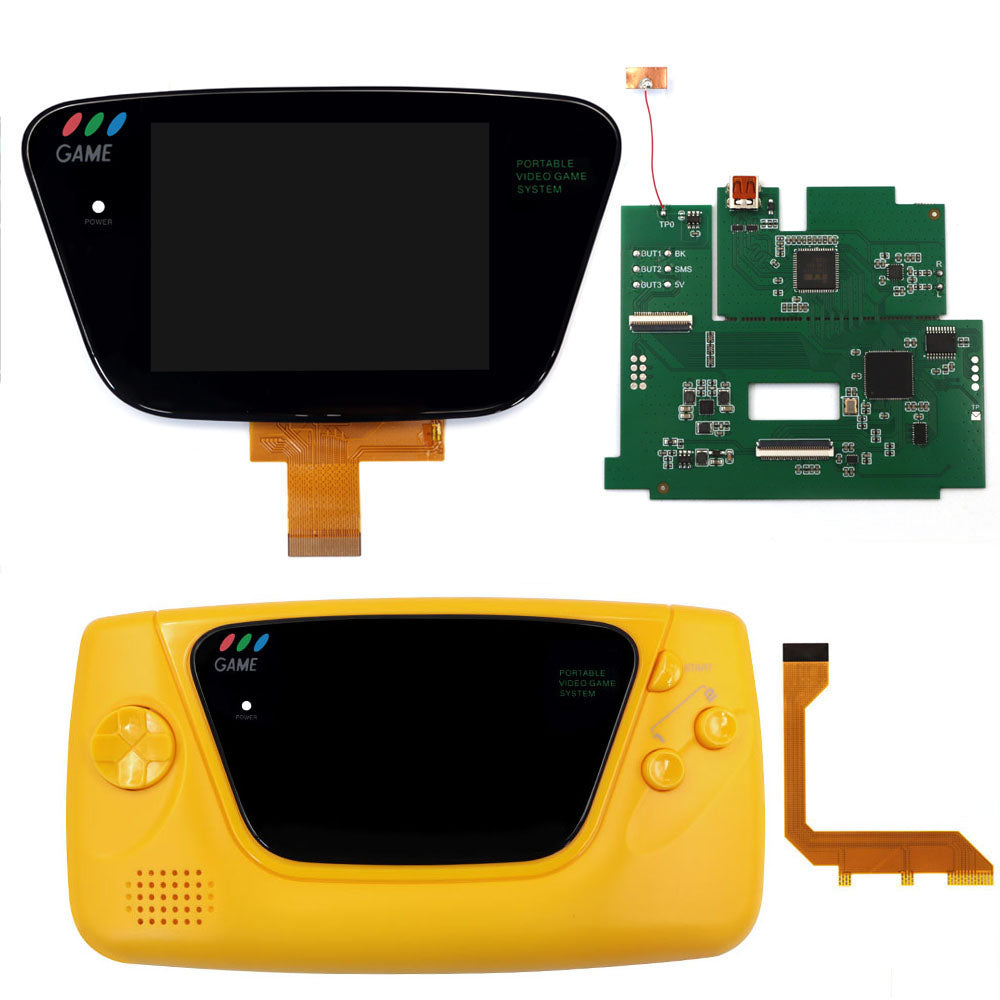 HDMI Play on TV For SEGA GG 3.5" Laminated LCD IPS Screen 640x480 HD Retro Pixel Kit For For SEGA Game Gear For SEGA GG Console W/Housing Shell