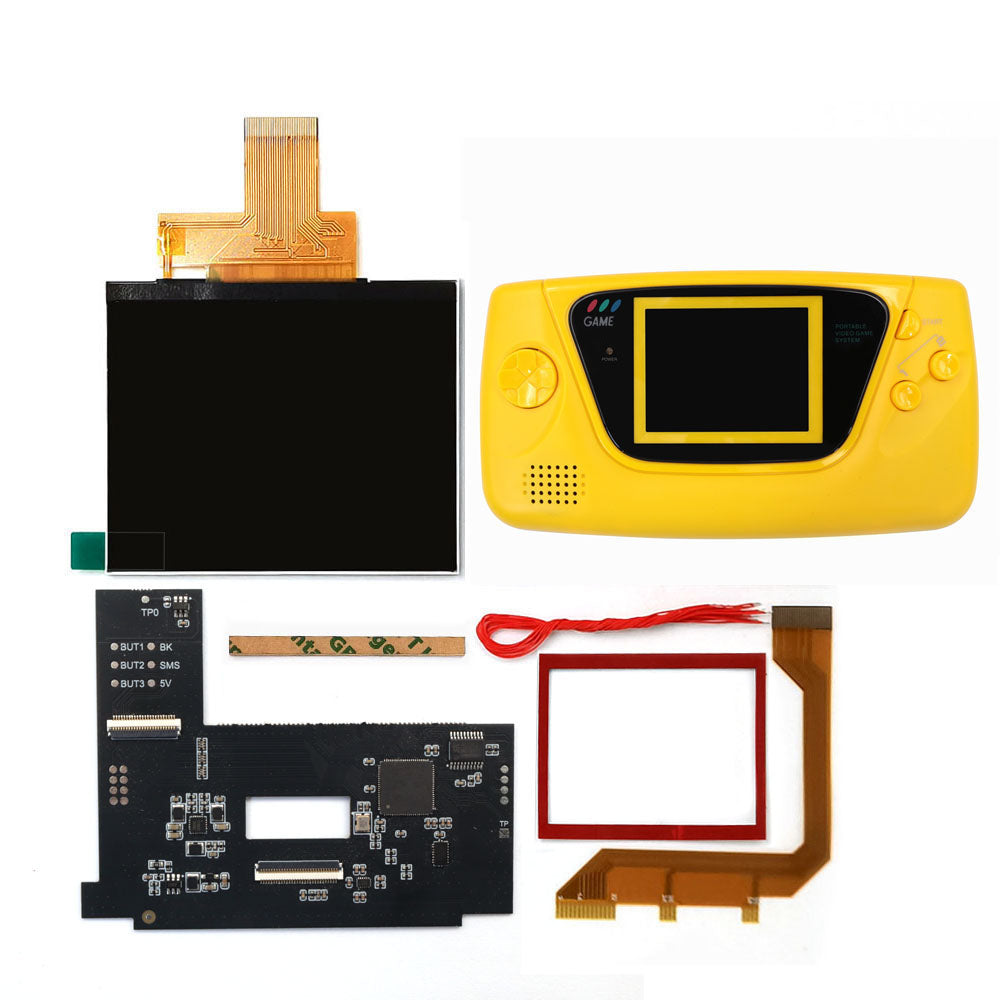 Laminierter AMOLED-OLED-Touchscreen, Drop-in-Einbau, eingebautes OSD, Retro-Pixel-Bildschirm, einfache Installation für GBC GameBoy Color mit vorgeschnittener Hülle