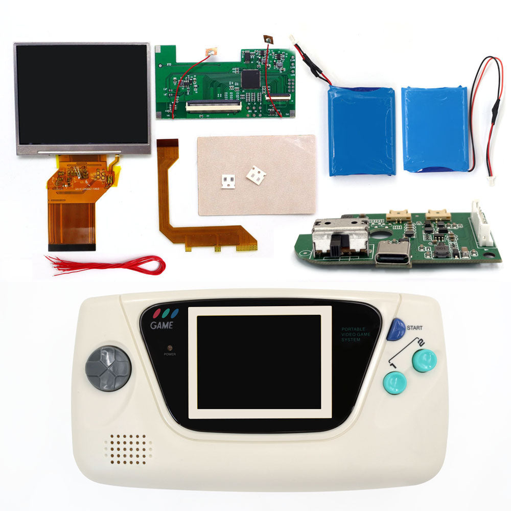 3.5 inch 8 color Touch Control Backlight LCD Display Screen For Sega Game Gear GG , Mod Kits DIY Updated Console