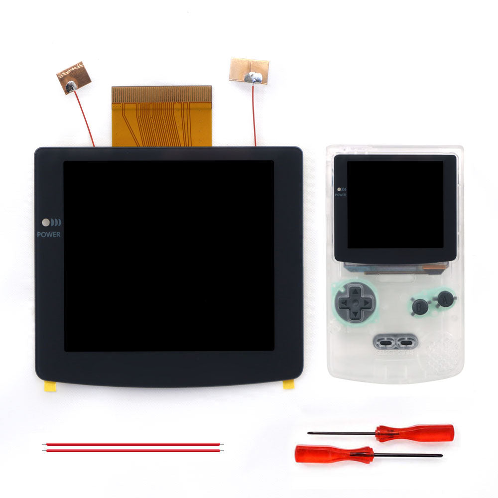 2026 Black White 2.8" Laminated IPS LCD For GBC 480x432 Integer Scaling Backlight Retro Pixel KIT For Game boy Color