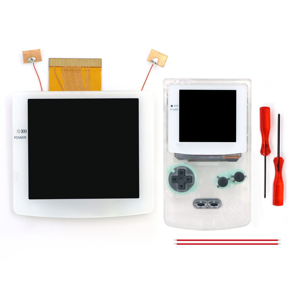 2026 Black White 2.8" Laminated IPS LCD For GBC 480x432 Integer Scaling Backlight Retro Pixel KIT For Game boy Color