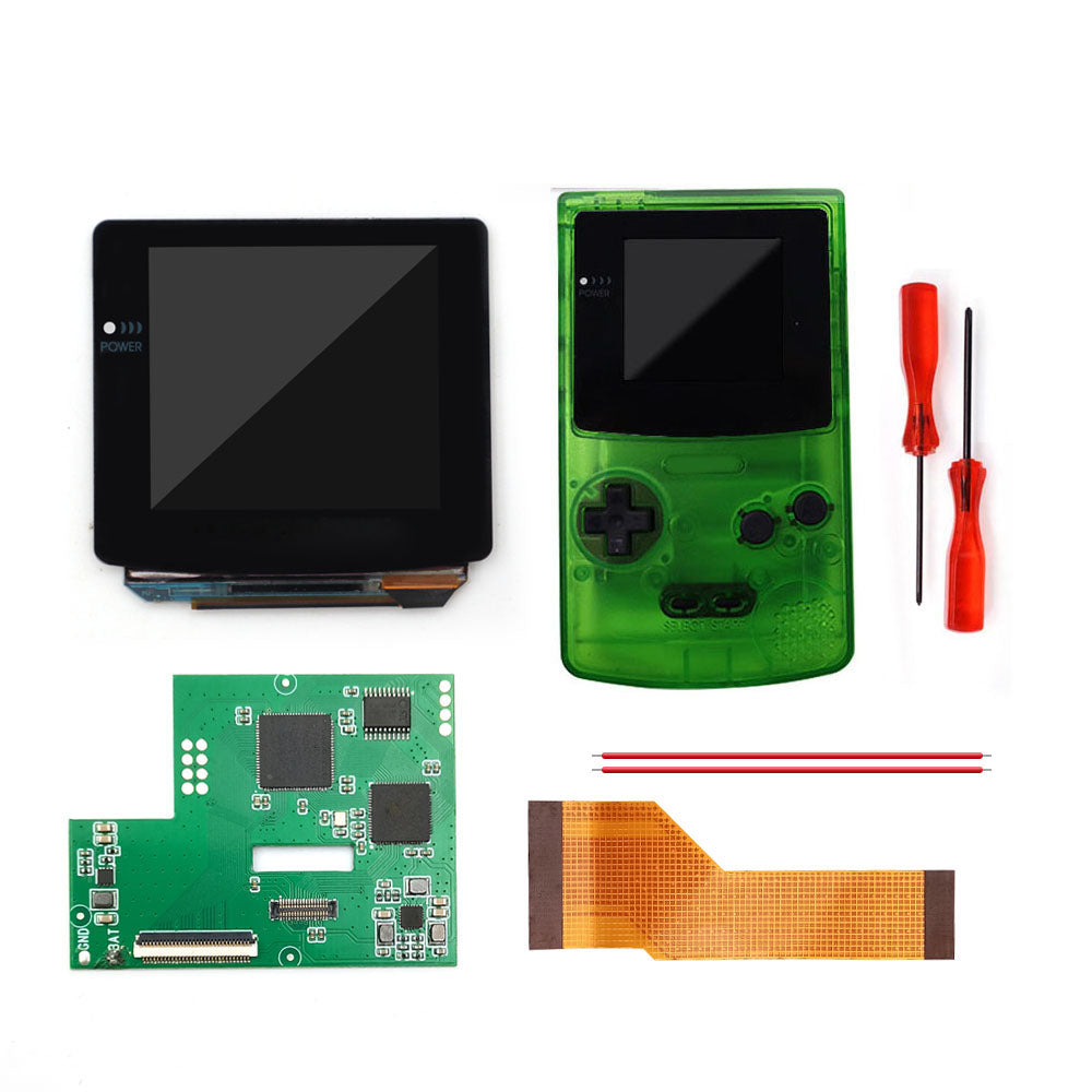 Touch Version Laminated AMOLED OLED Screen Drop in Build in OSD RETRO PIXEL Screen Easy Install For GBC GameBoy Color With Pre-cut Shell