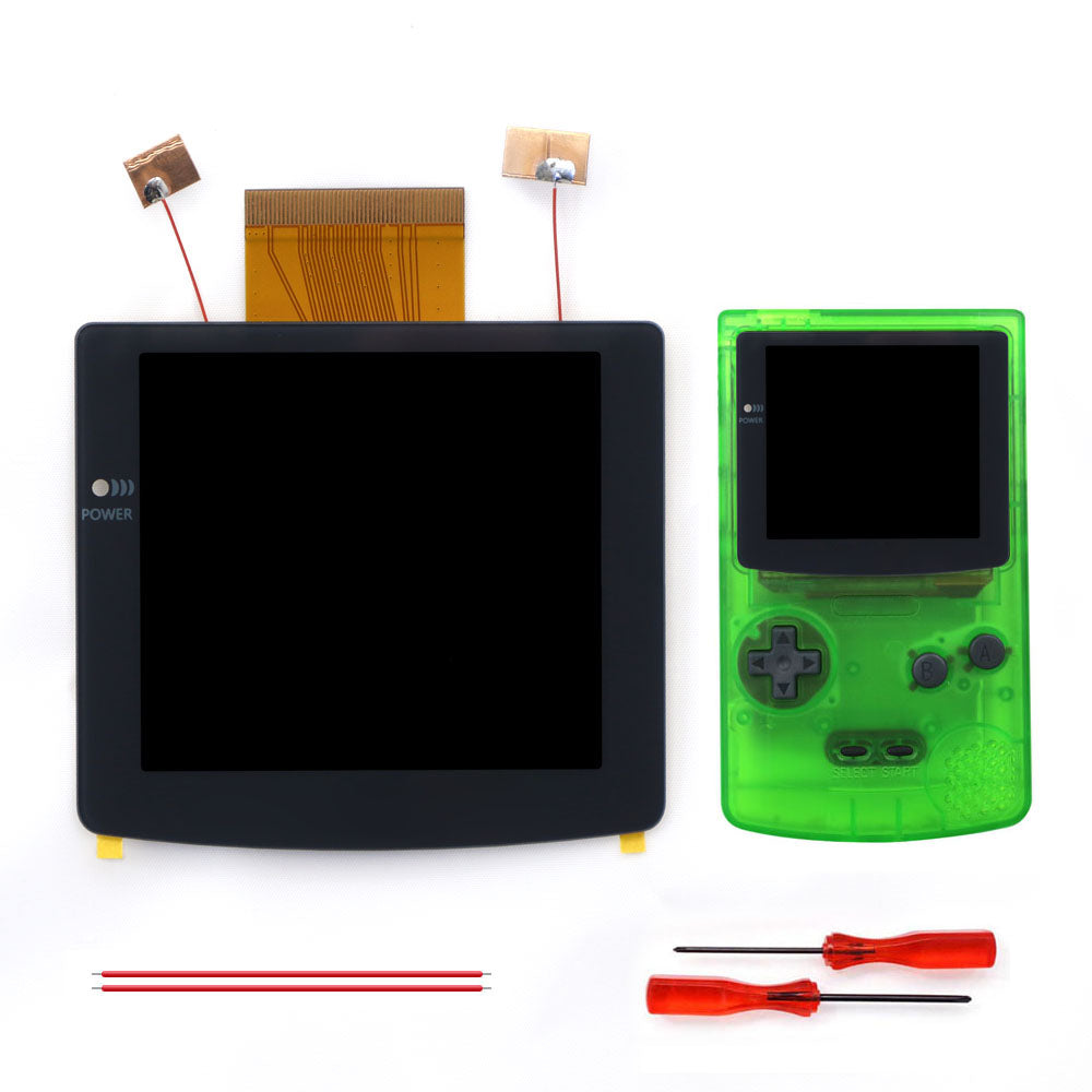 2026 Black White 2.8" Laminated IPS LCD For GBC 480x432 Integer Scaling Backlight Retro Pixel KIT For Game boy Color