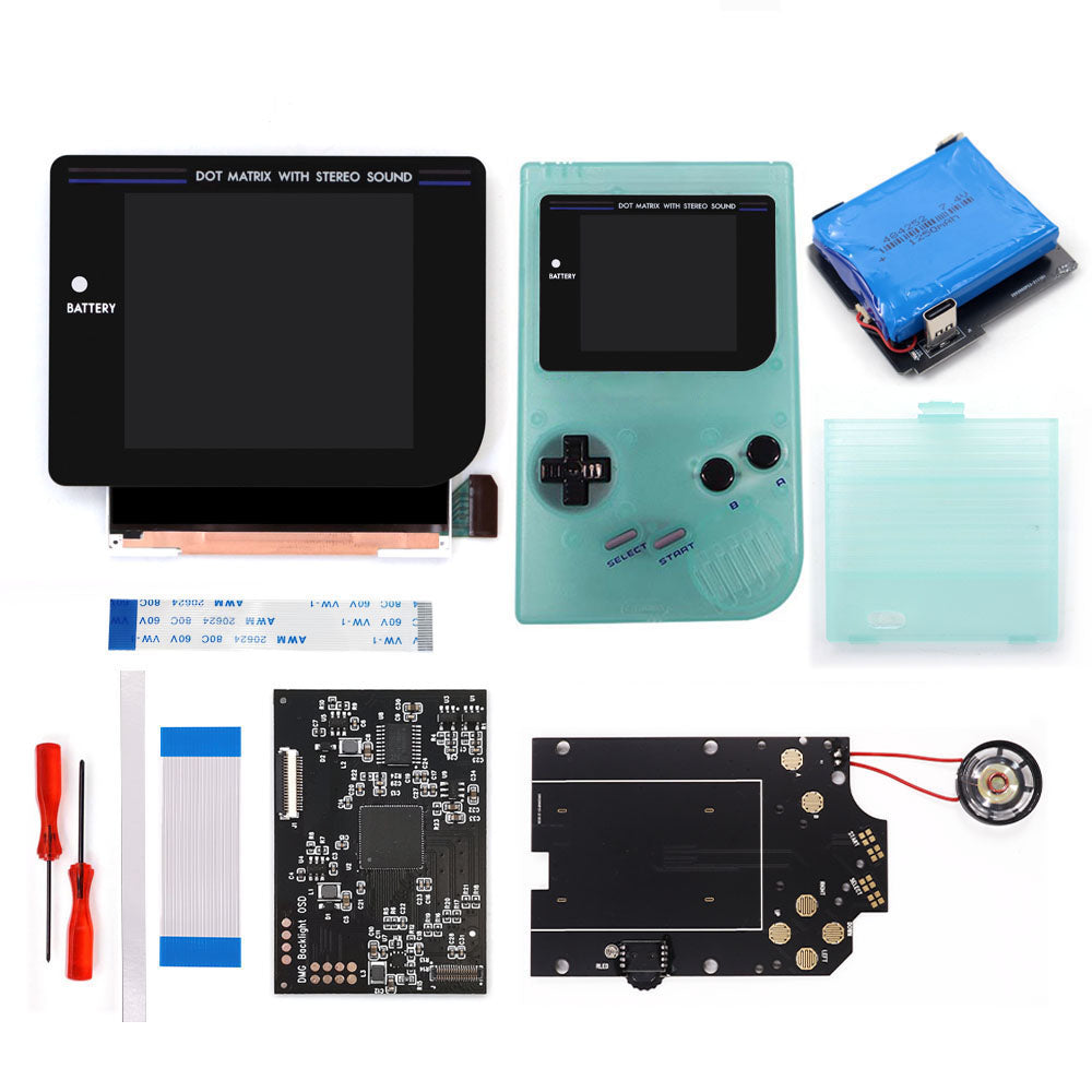 Rechargeable Pre-laminated HD Q5 3.1 inches Larger Display IPS RIPS Screen OSD FRM For GBO DMG LCD Kits Housing Shell Speaker