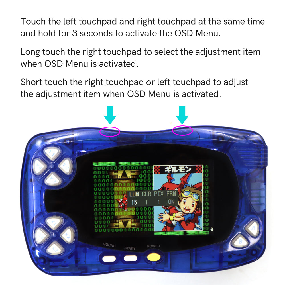 2025 WSCC HD Retro pixel IPS LCD Backlight LCD For Bandai WonderSwan Crystal Color WSCC Console