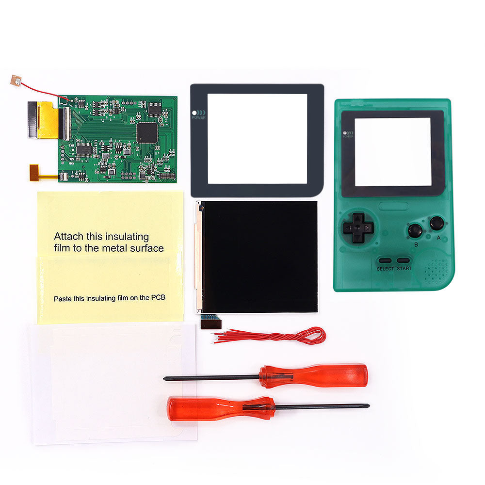 32 Logo Color Adjustable GBP Q5 IPS Larger Screen LCD Display Build in OSD FRM for GBP Retro Pixel Screen Kits with Shell