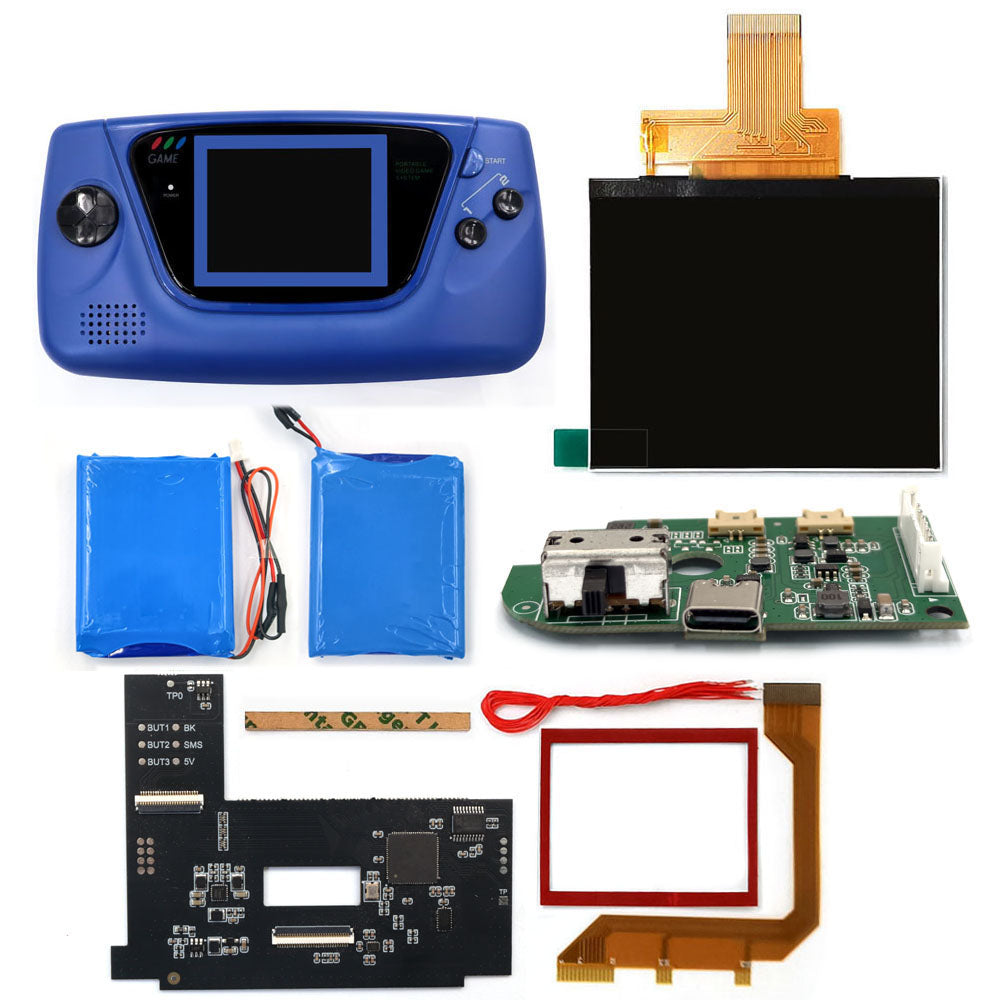 Laminierter AMOLED-OLED-Touchscreen, Drop-in-Einbau, eingebautes OSD, Retro-Pixel-Bildschirm, einfache Installation für GBC GameBoy Color mit vorgeschnittener Hülle