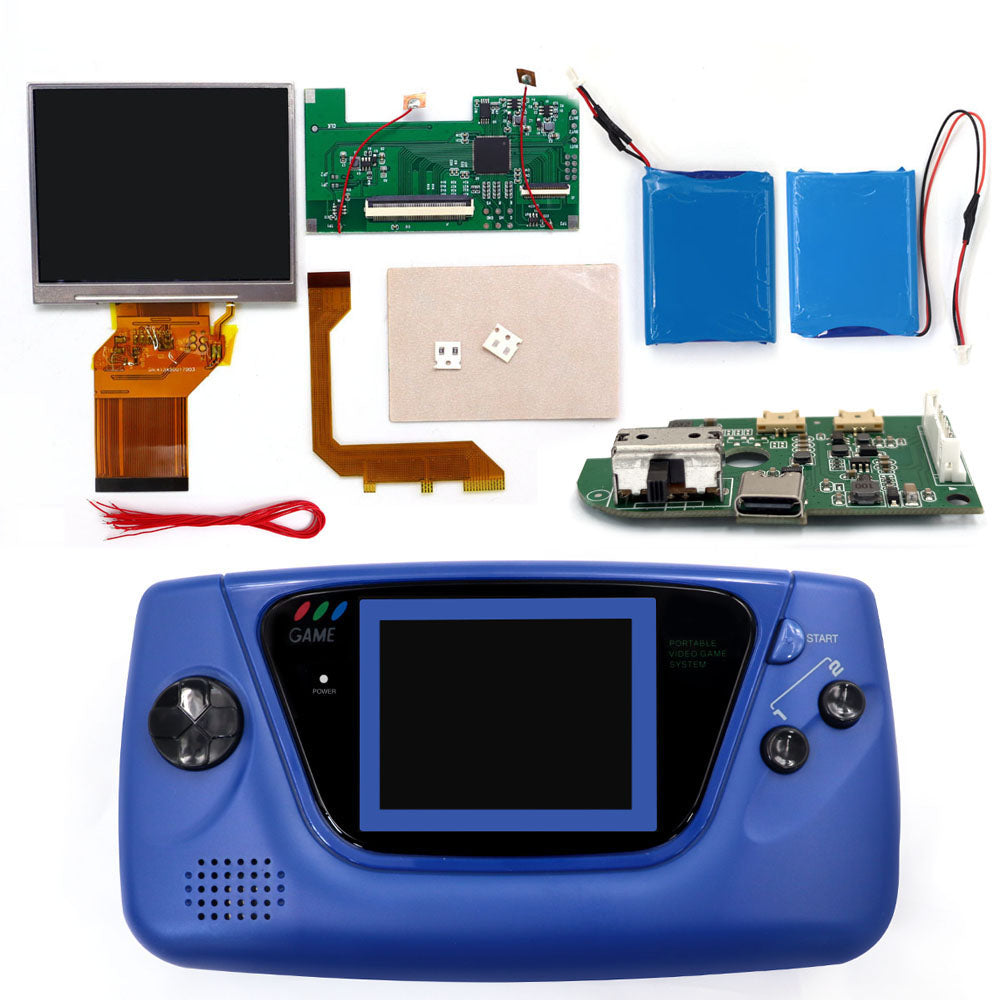 3.5 inch 8 color Touch Control Backlight LCD Display Screen For Sega Game Gear GG , Mod Kits DIY Updated Console