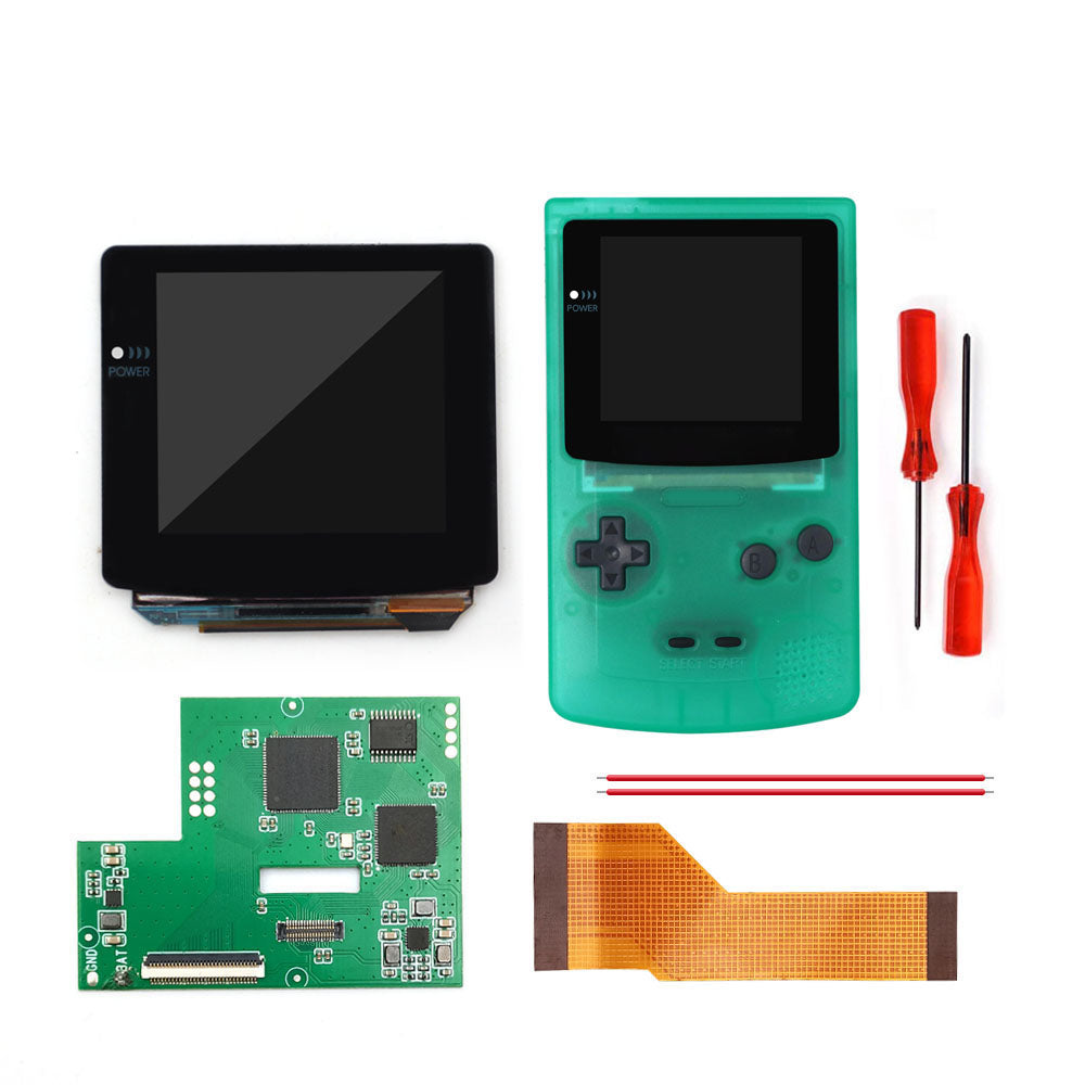 Touch Version Laminated AMOLED OLED Screen Drop in Build in OSD RETRO PIXEL Screen Easy Install For GBC GameBoy Color With Pre-cut Shell