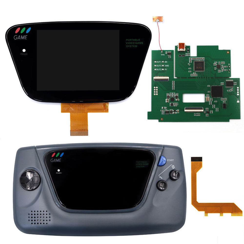 HDMI Play on TV For SEGA GG 3.5" Laminated LCD IPS Screen 640x480 HD Retro Pixel Kit For For SEGA Game Gear For SEGA GG Console W/Housing Shell
