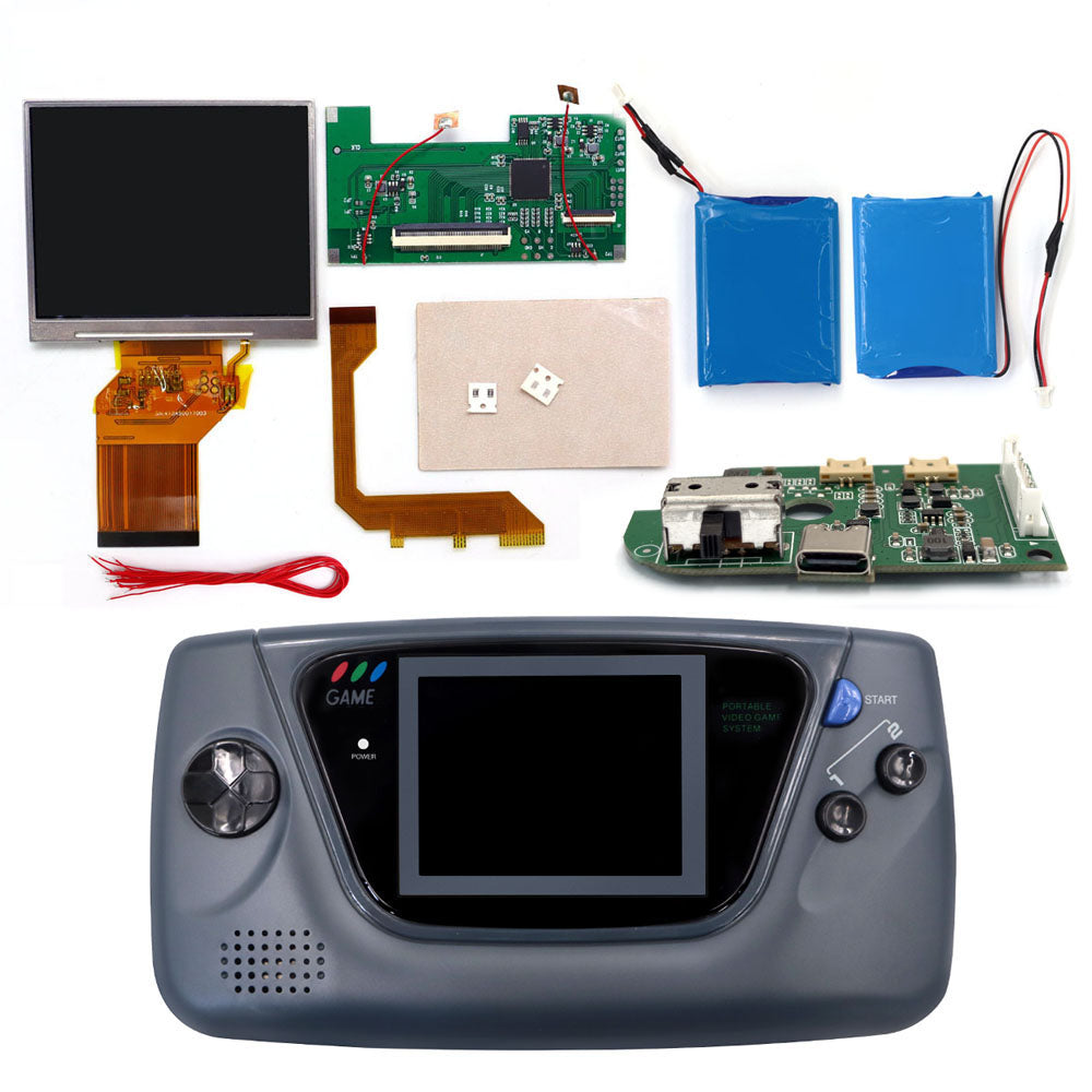 3.5 inch 8 color Touch Control Backlight LCD Display Screen For Sega Game Gear GG , Mod Kits DIY Updated Console