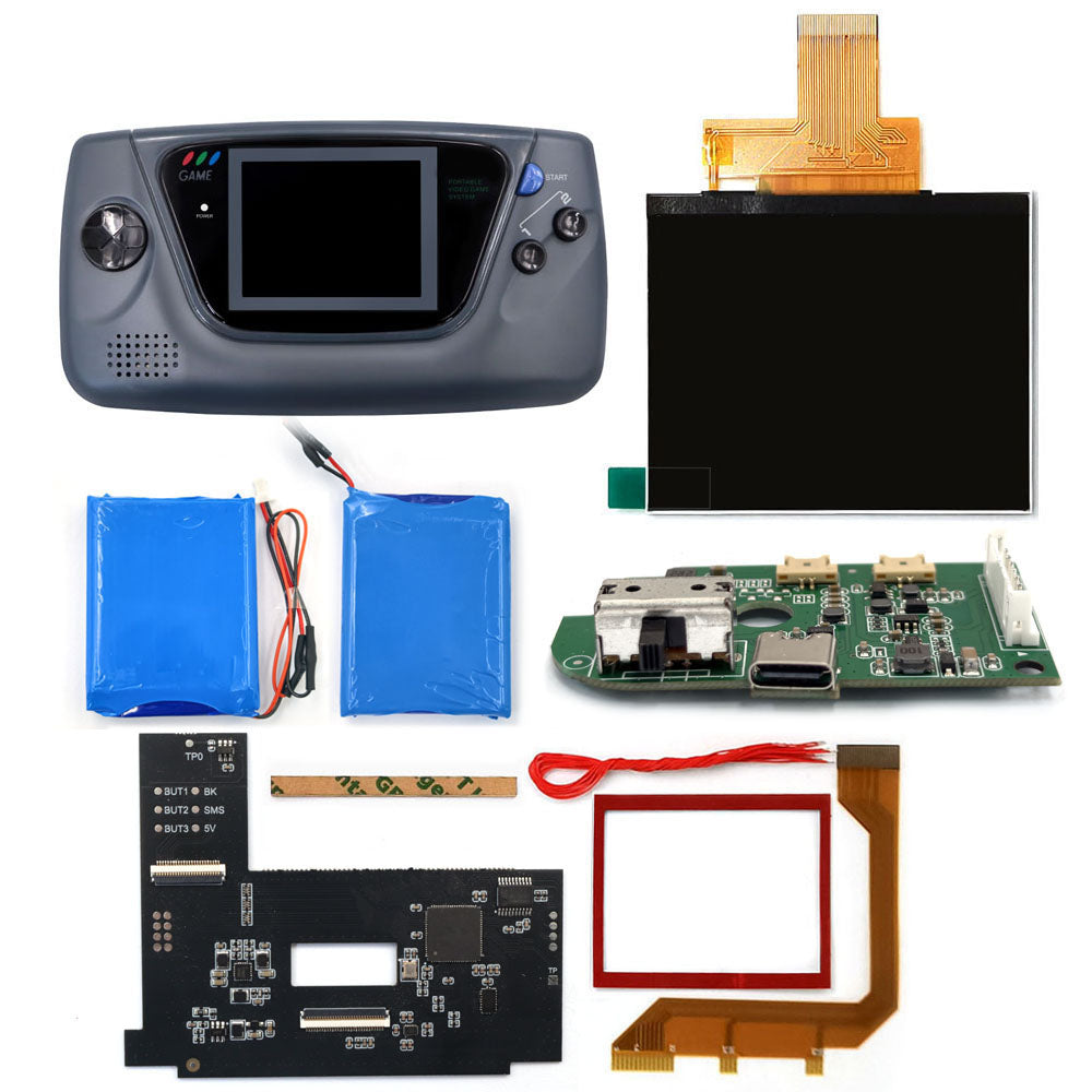 Laminierter AMOLED-OLED-Touchscreen, Drop-in-Einbau, eingebautes OSD, Retro-Pixel-Bildschirm, einfache Installation für GBC GameBoy Color mit vorgeschnittener Hülle