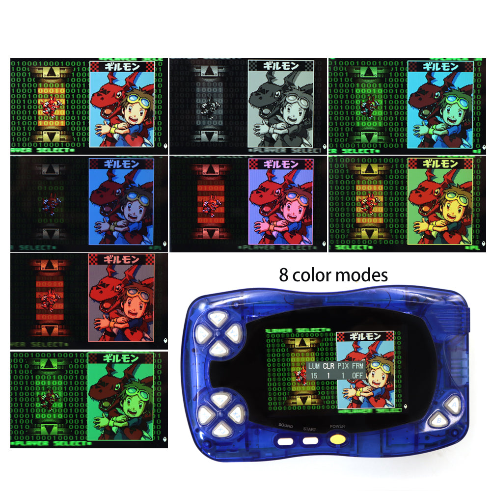 2025 WSCC HD Retro pixel IPS LCD Backlight LCD For Bandai WonderSwan Crystal Color WSCC Console