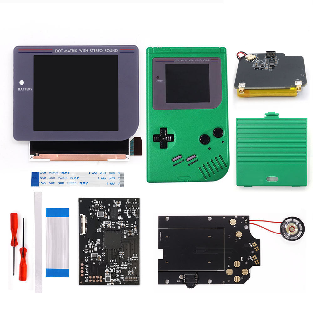 Rechargeable Pre-laminated HD Q5 3.1 inches Larger Display IPS RIPS Screen OSD FRM For GBO DMG LCD Kits Housing Shell Speaker