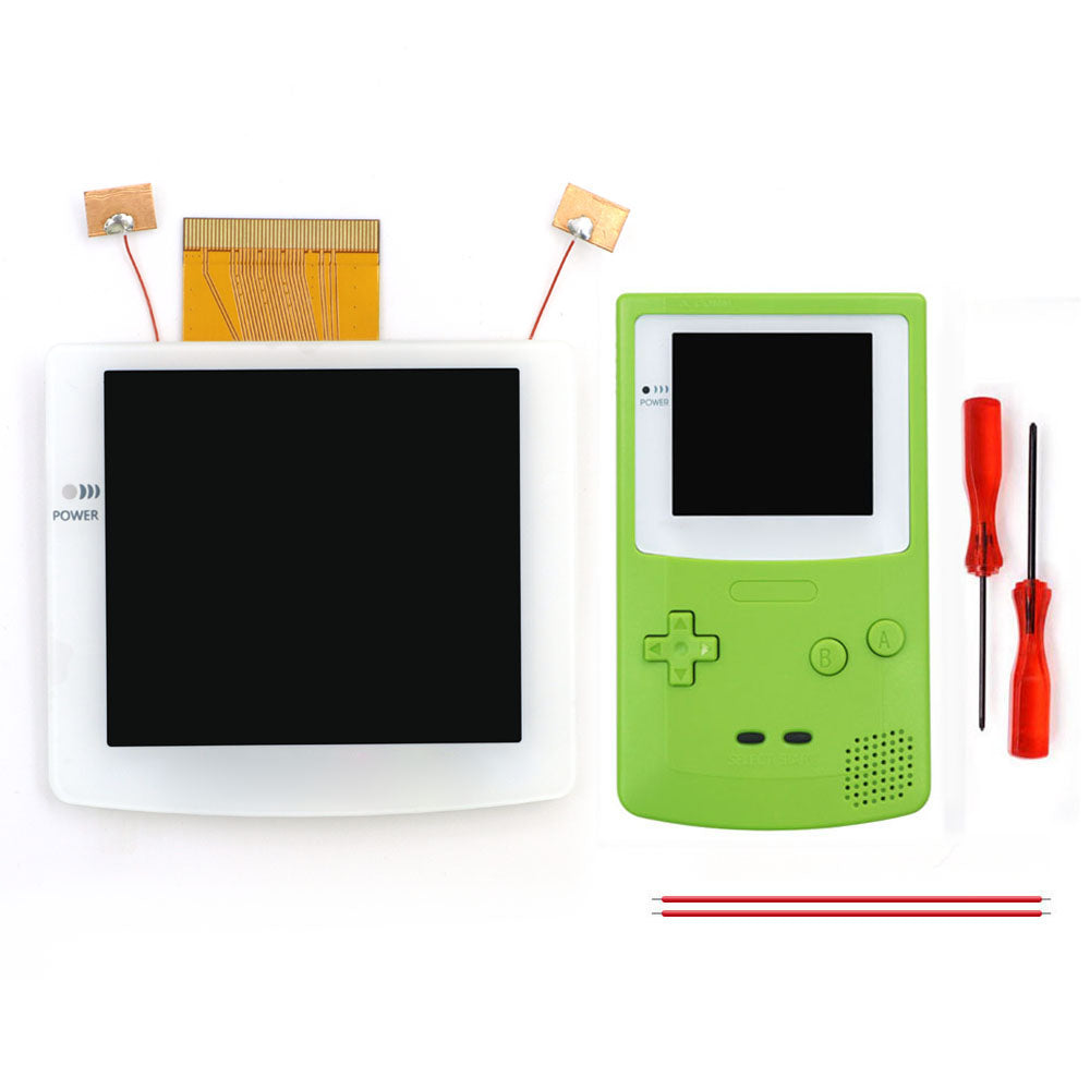 2026 Black White 2.8" Laminated IPS LCD For GBC 480x432 Integer Scaling Backlight Retro Pixel KIT For Game boy Color