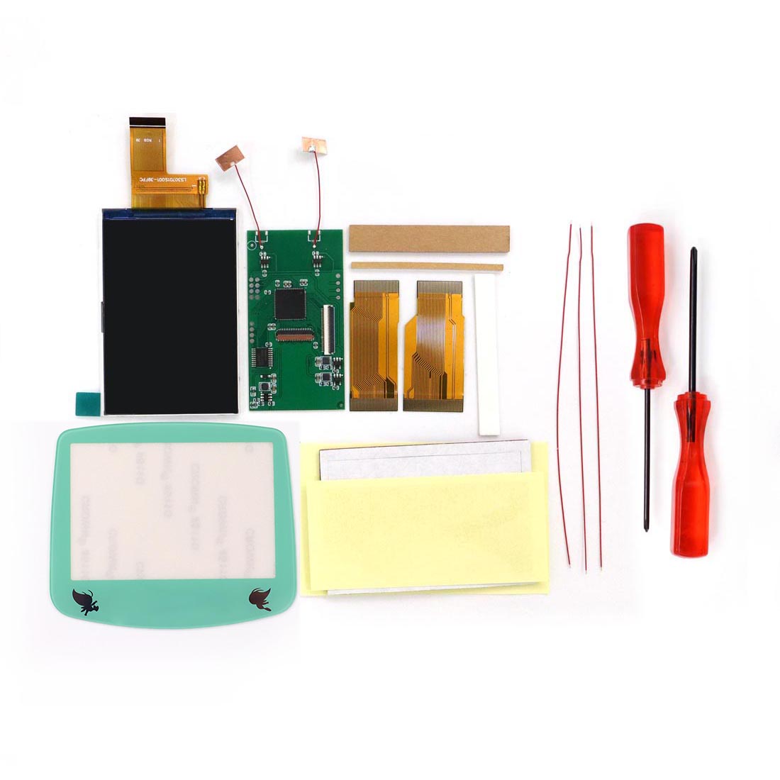 Multi color lens V5 upgrade HD High defination Drop In 3.0" 3 inch Highlight 720*480 720x480 Retro pixel OSD Menu IPS LCD kit for GBA Advance