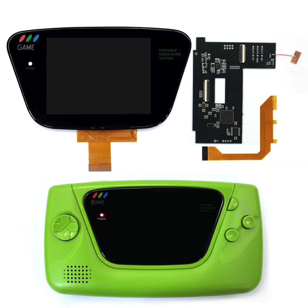 For SEGA GG 3.5" Laminated LCD IPS Screen 640x480 HD Retro Pixel Kit For For SEGA Game Gear For SEGA GG Console W/Housing Shell