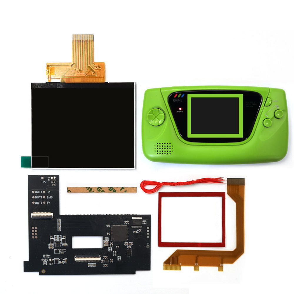Laminierter AMOLED-OLED-Touchscreen, Drop-in-Einbau, eingebautes OSD, Retro-Pixel-Bildschirm, einfache Installation für GBC GameBoy Color mit vorgeschnittener Hülle