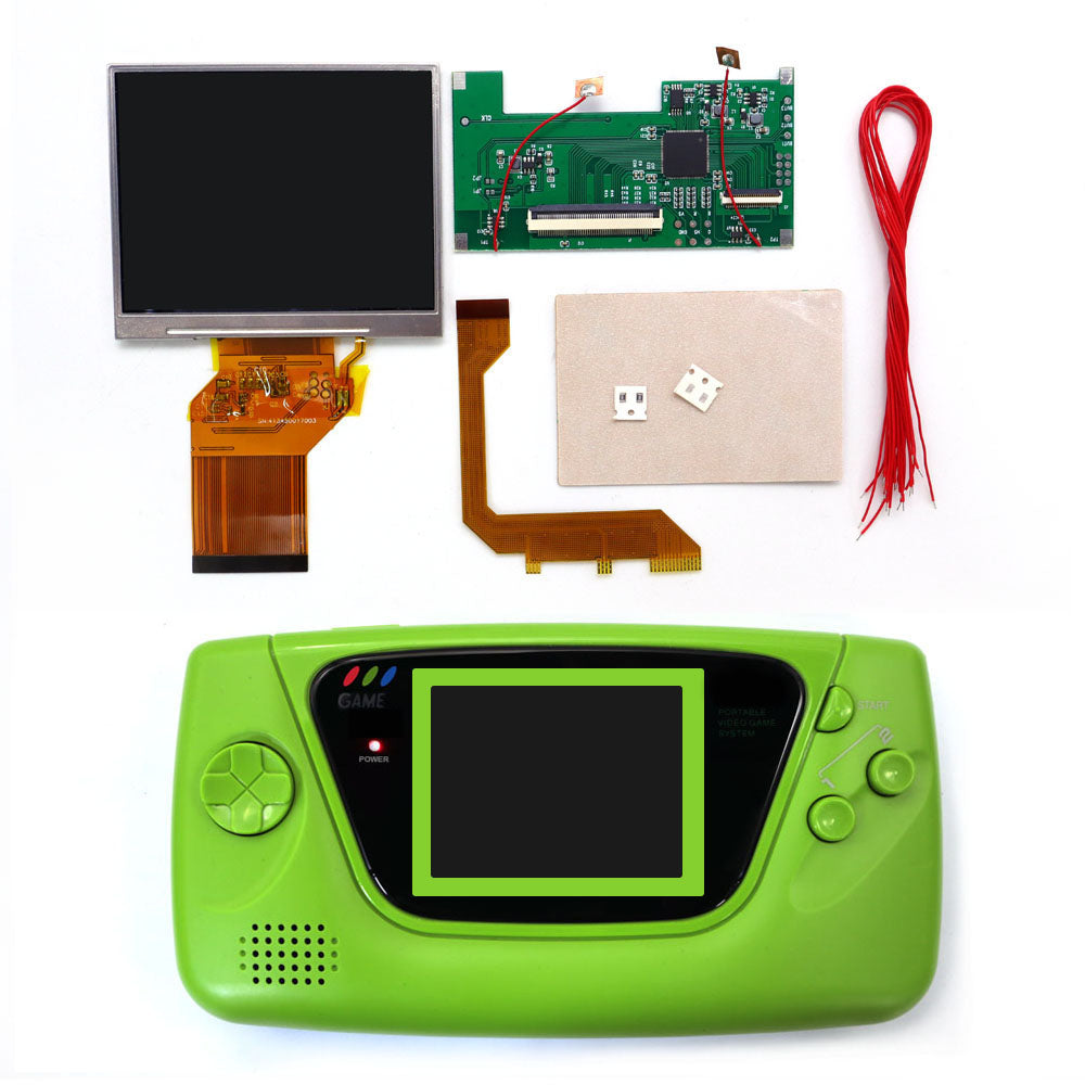 3.5 inch 8 color Touch Control Backlight LCD Display Screen For Sega Game Gear GG , Mod Kits DIY Updated Console