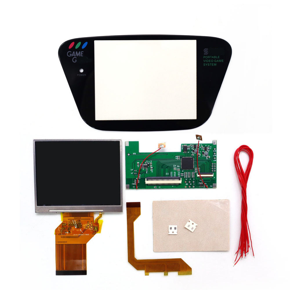 game gear screen replacement 3.5 inch 8 color Touch Control Backlight LCD Display Screen For Sega Game Gear GG , Mod Kits DIY Updated Console