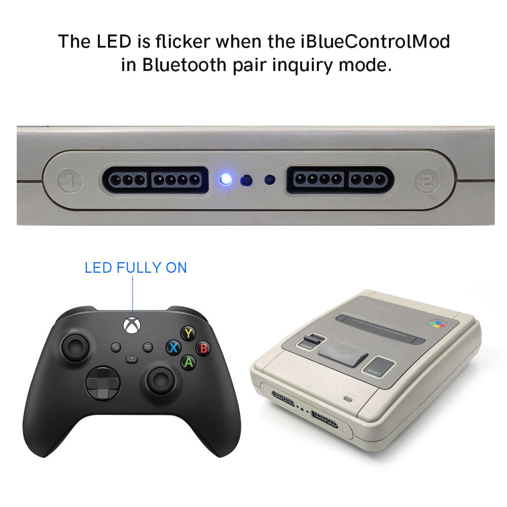 iBlueControlMod Bluetooth Wireless Controller Internal Adapter For JP SFC EU SNES Bluetooth Gamepad Adapter