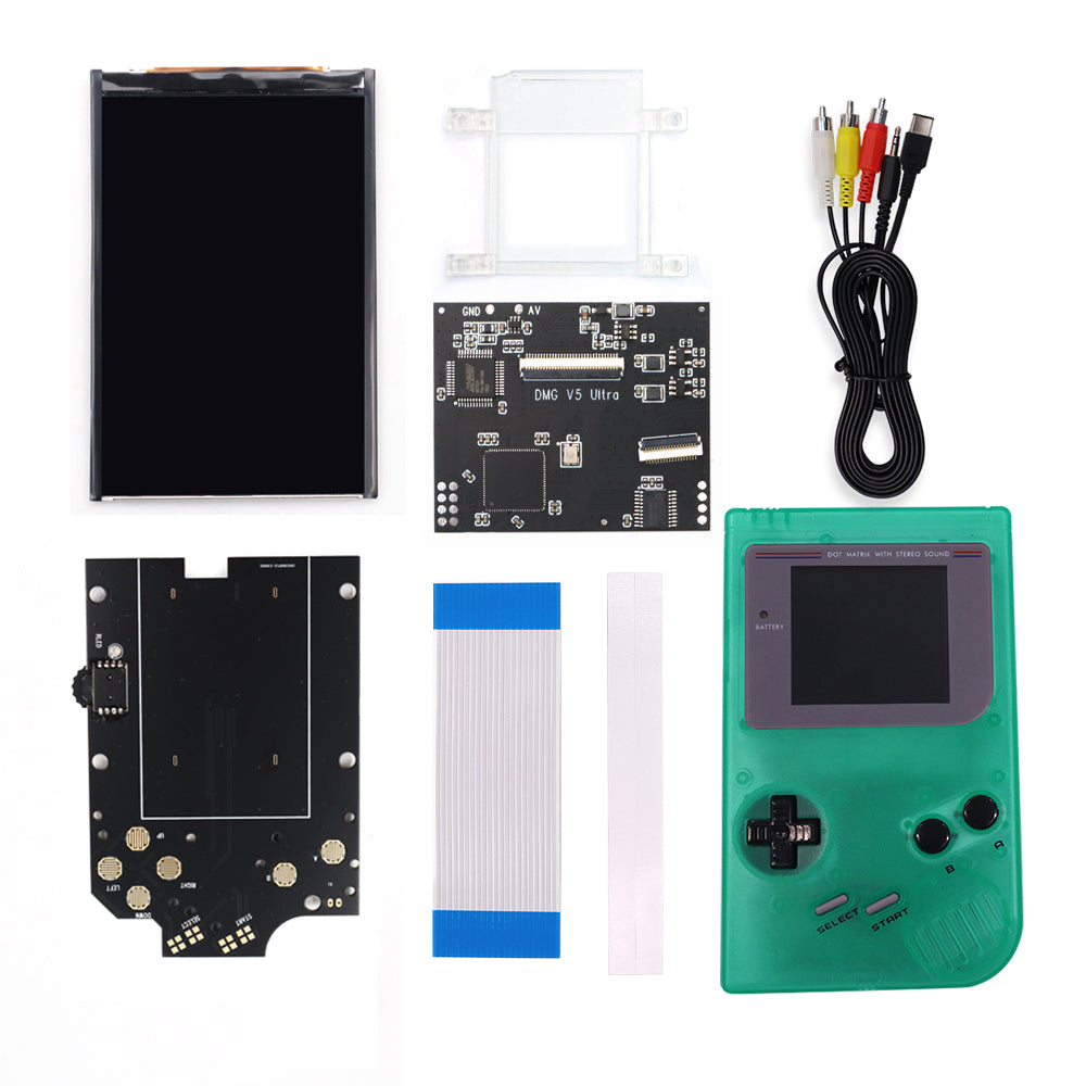 TV Version V5 GB DMG Screen Mod Kits OSD Menu RIPS 36 Color LCD Screen Kit For Game Boy GBO DMG Play on TV