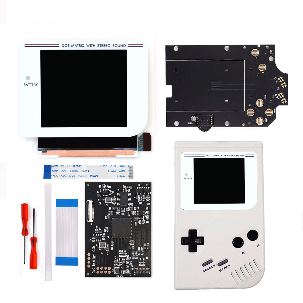 Newest Laminated Q5 3.1 inches Larger Display HD IPS RIPS Screen OSD FRM For GBO DMG LCD Kits Housing Shell Case