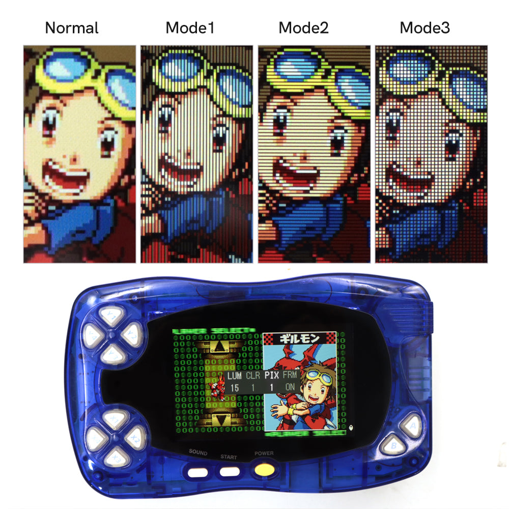 2025 WSCC HD Retro pixel IPS LCD Backlight LCD For Bandai