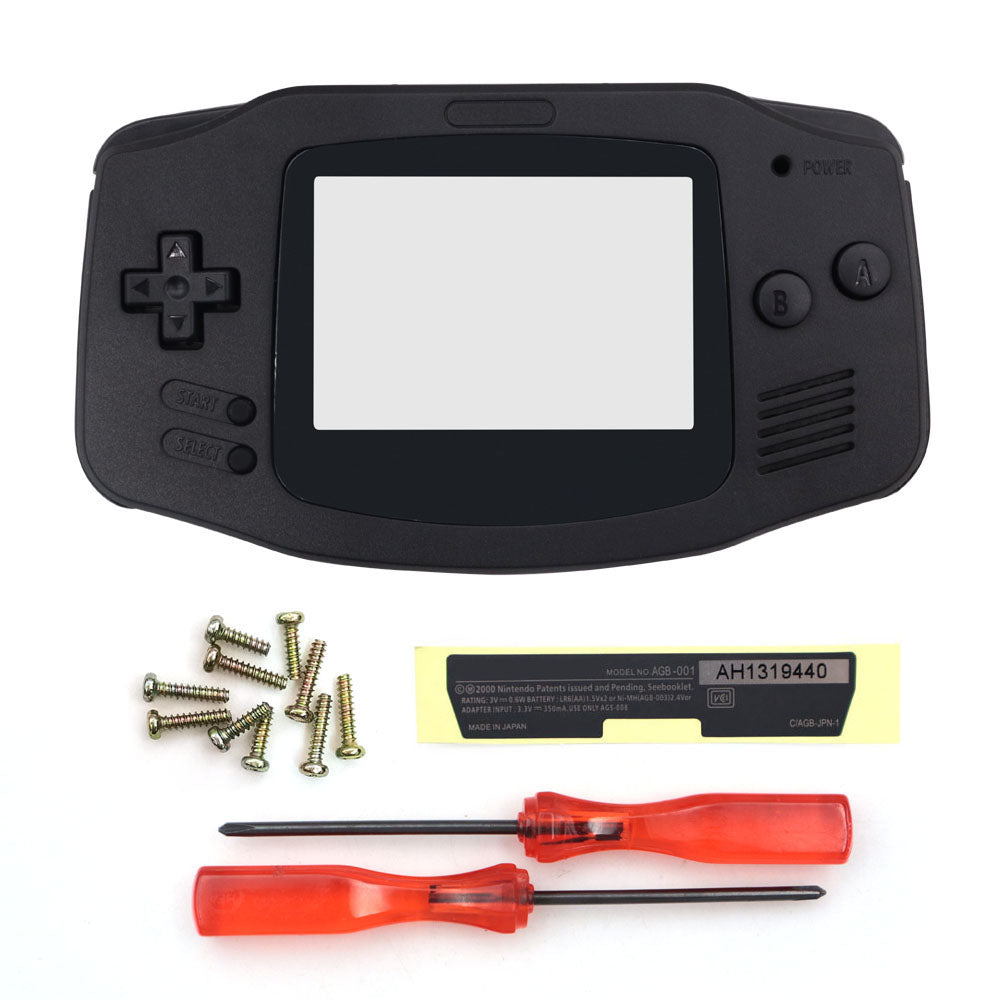 Type C battery cover New Housing Shell For Game boy Advance GBA Replacement Plastic Case Full set Fits For Laminated V5 ,V2 IPS Screen