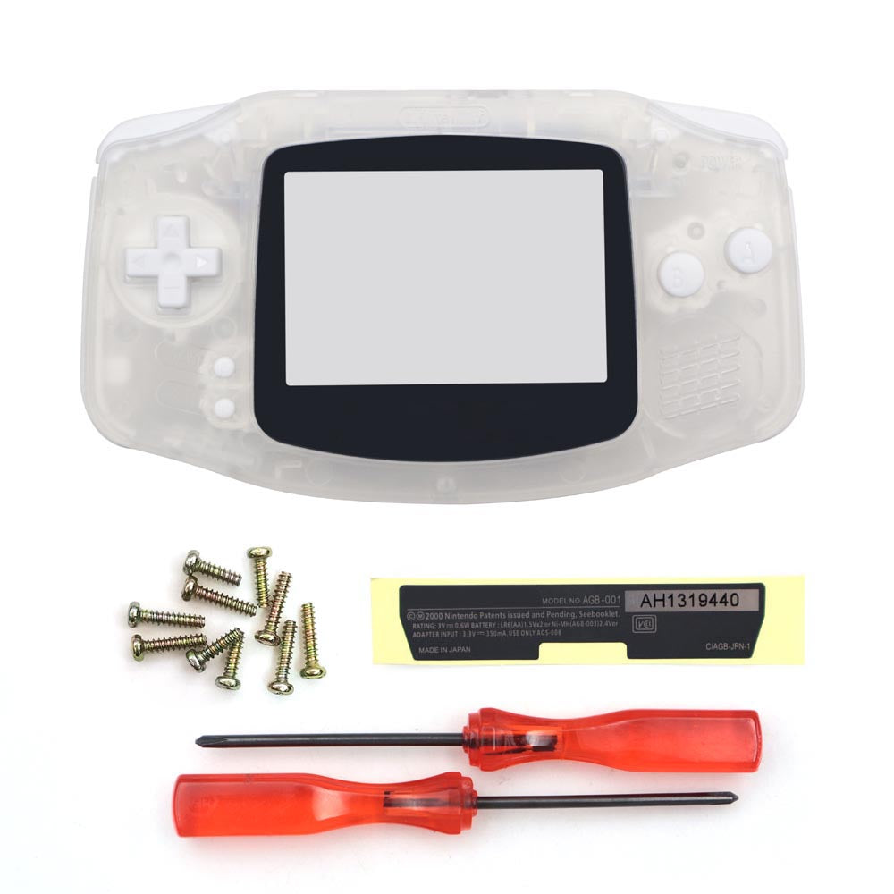 Type C battery cover New Housing Shell For Game boy Advance GBA Replacement Plastic Case Full set Fits For Laminated V5 ,V2 IPS Screen