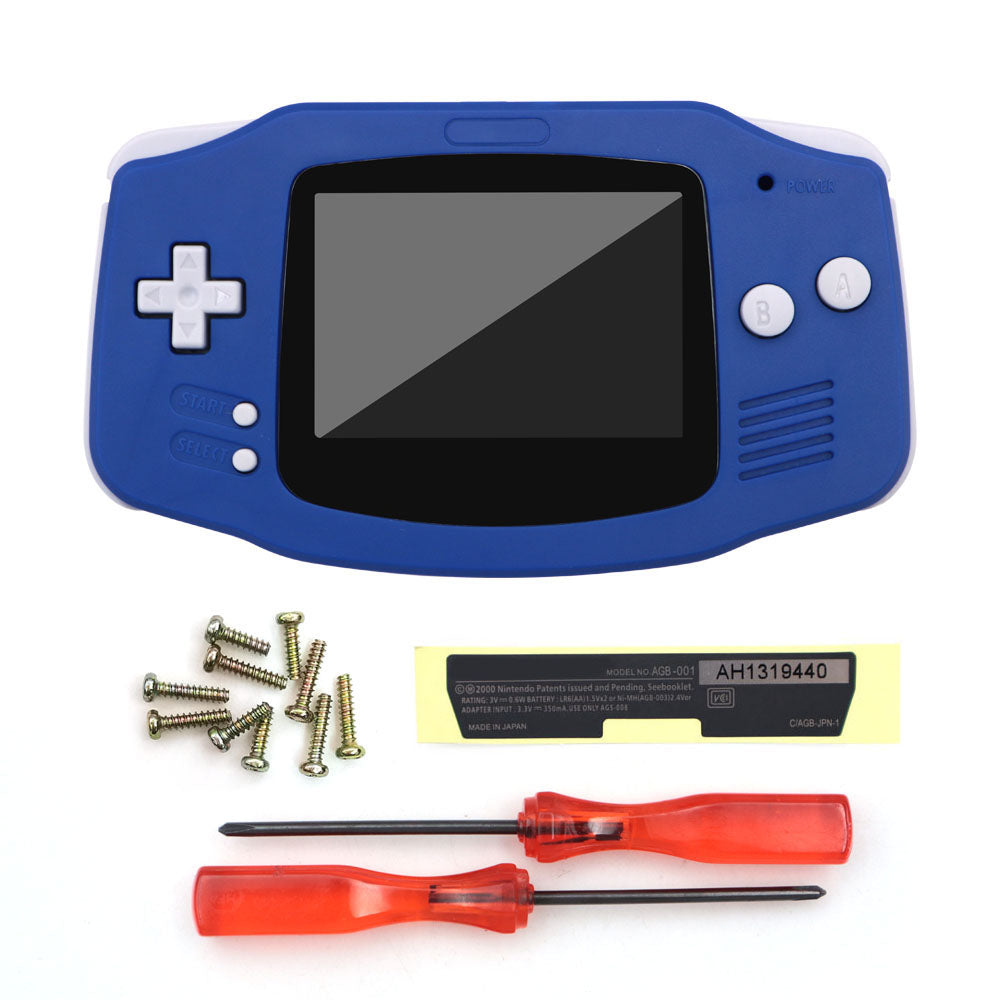Type C battery cover New Housing Shell For Game boy Advance GBA Replacement Plastic Case Full set Fits For Laminated V5 ,V2 IPS Screen