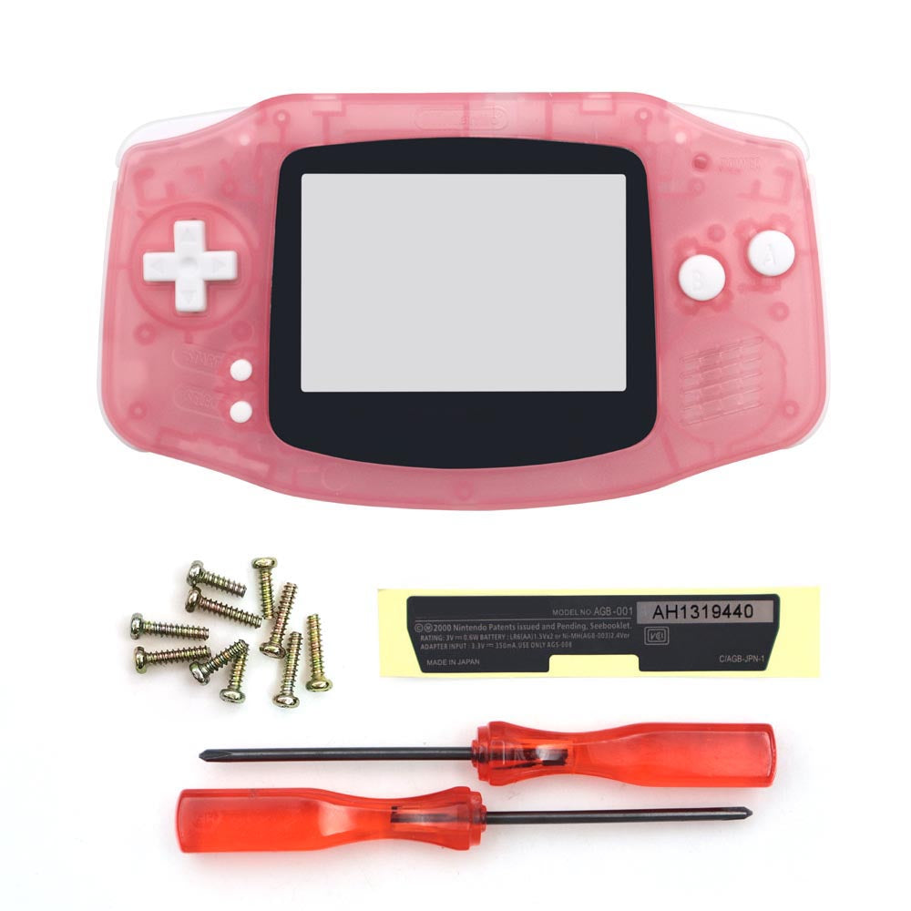 Type C battery cover New Housing Shell For Game boy Advance GBA Replacement Plastic Case Full set Fits For Laminated V5 ,V2 IPS Screen
